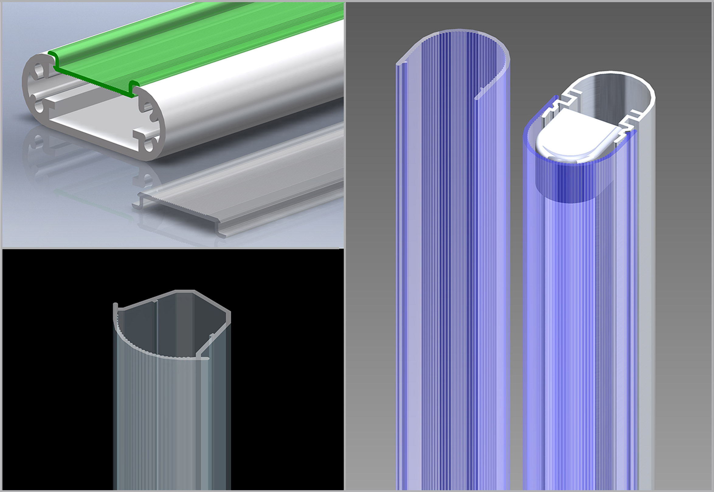 Profili schermo in policarbonato