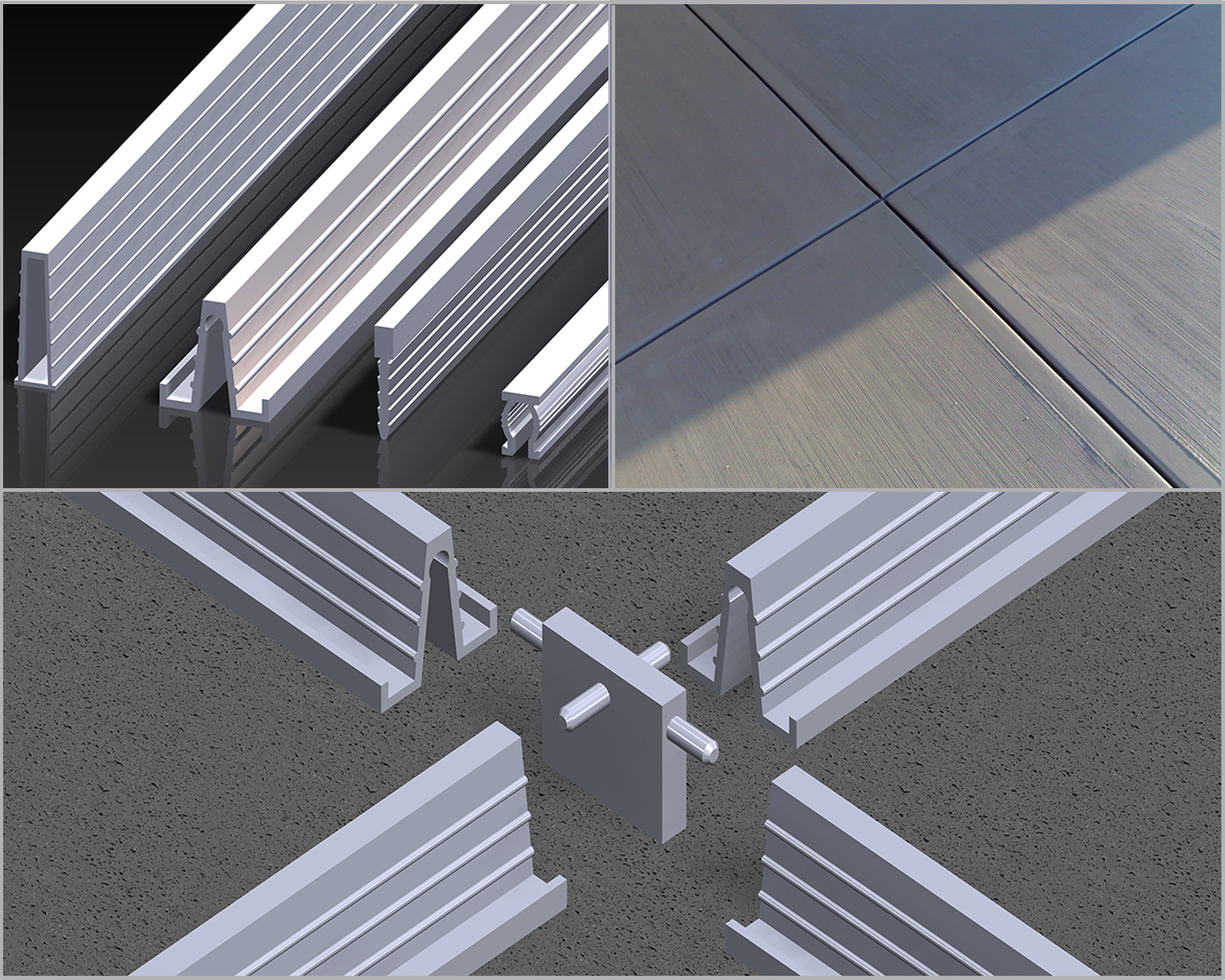 Enlargement joints for concrete floors