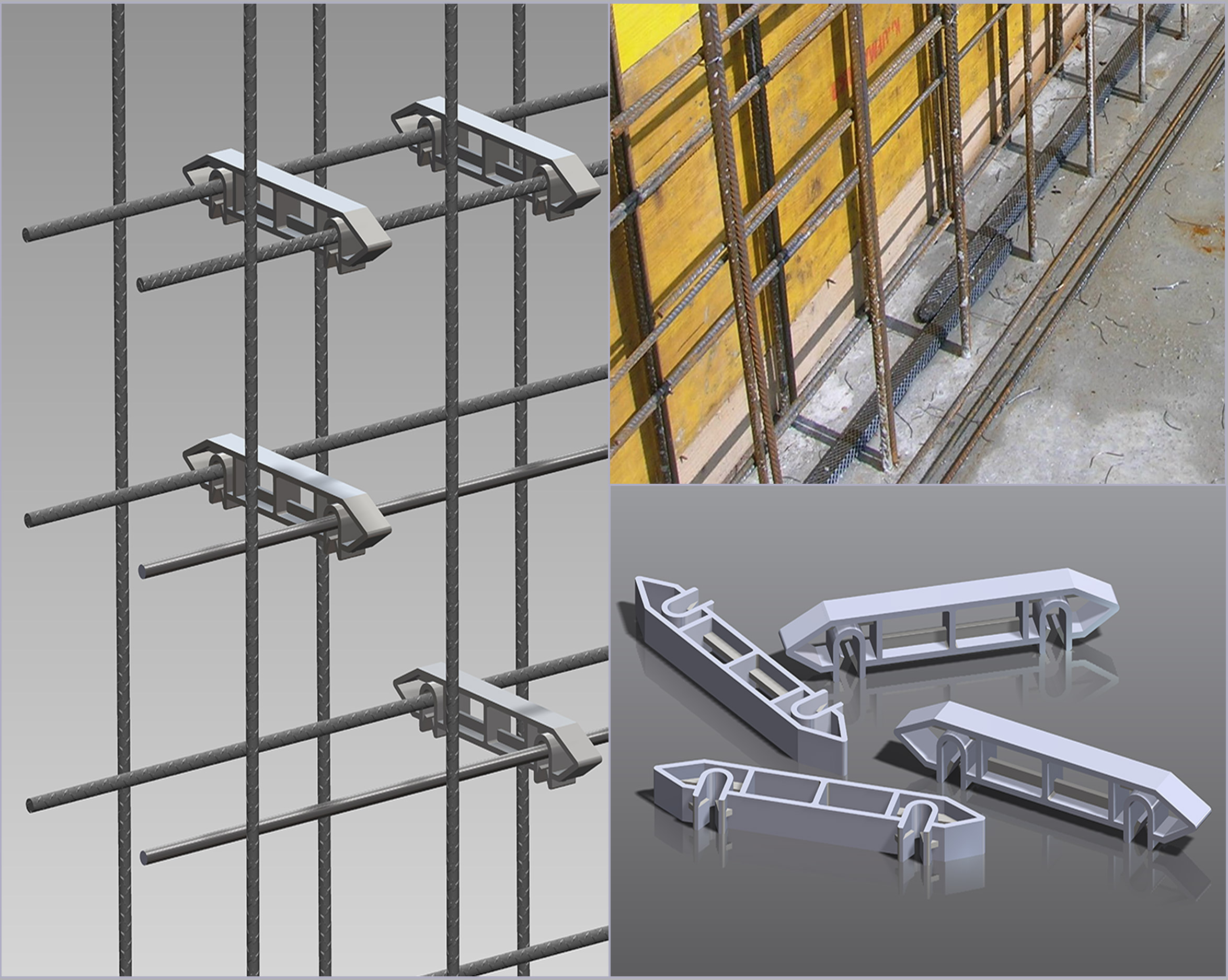 Spacers for net double scaffold
