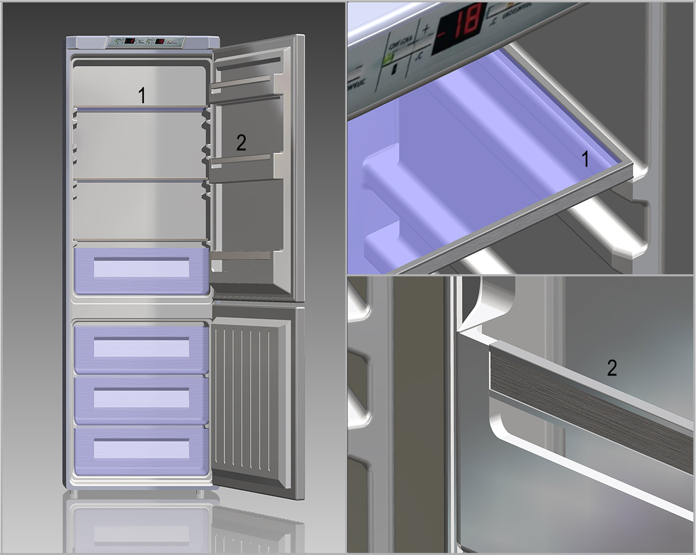 Profiles with coextruded aluminium insert