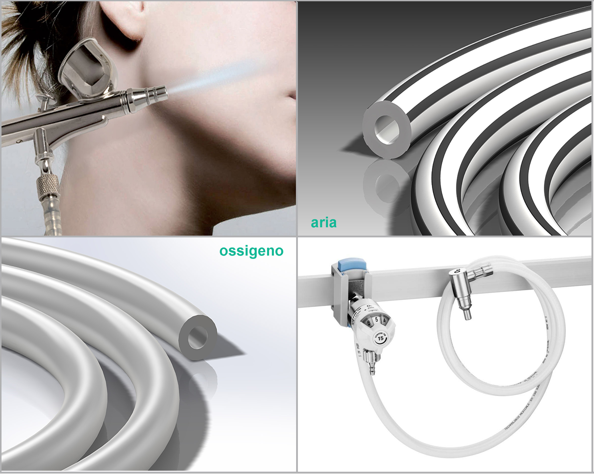 Flexible pipes for medical gas – low pressure