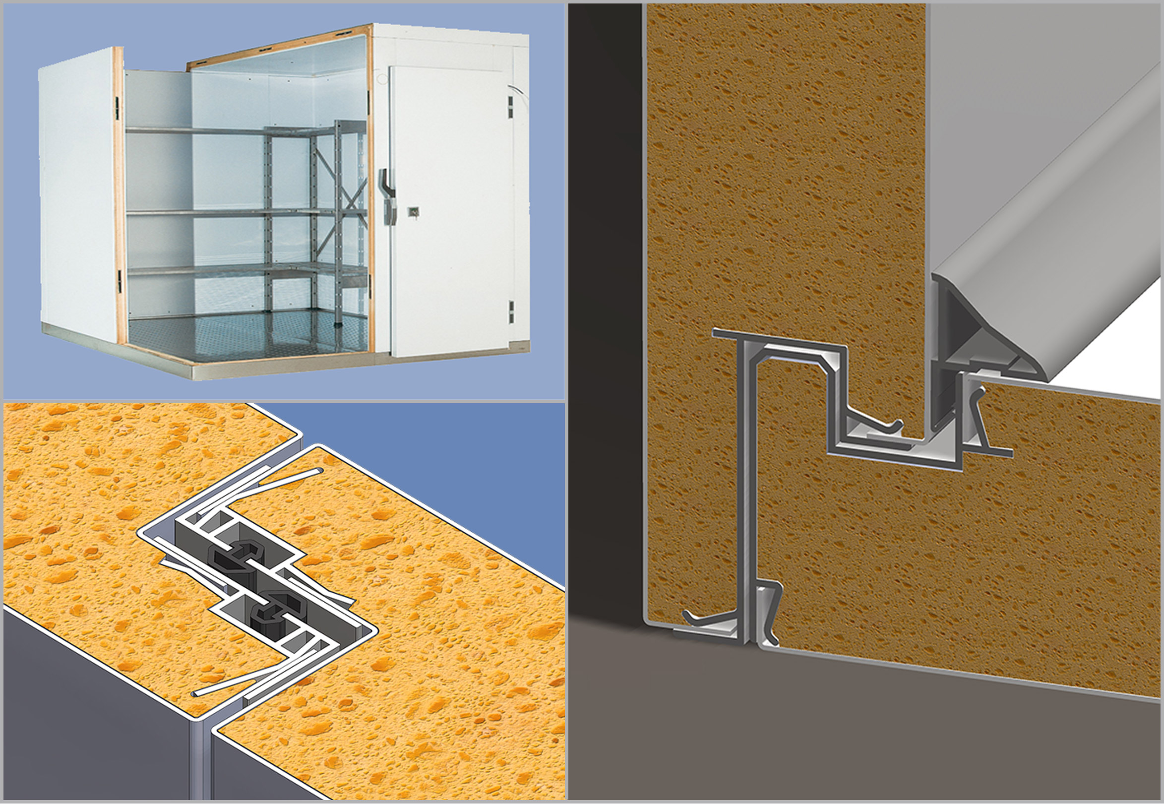 Profili per celle frigorifere prefabbricate