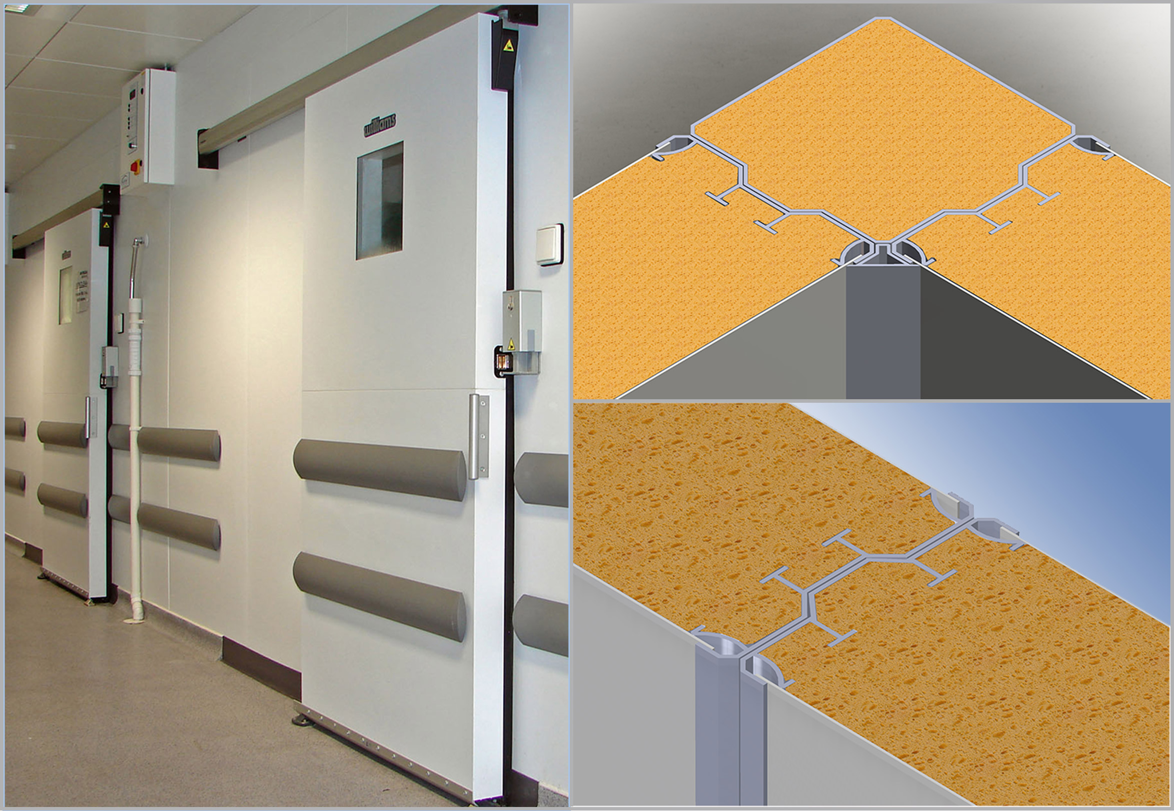 Profiles for prefabricated cold rooms