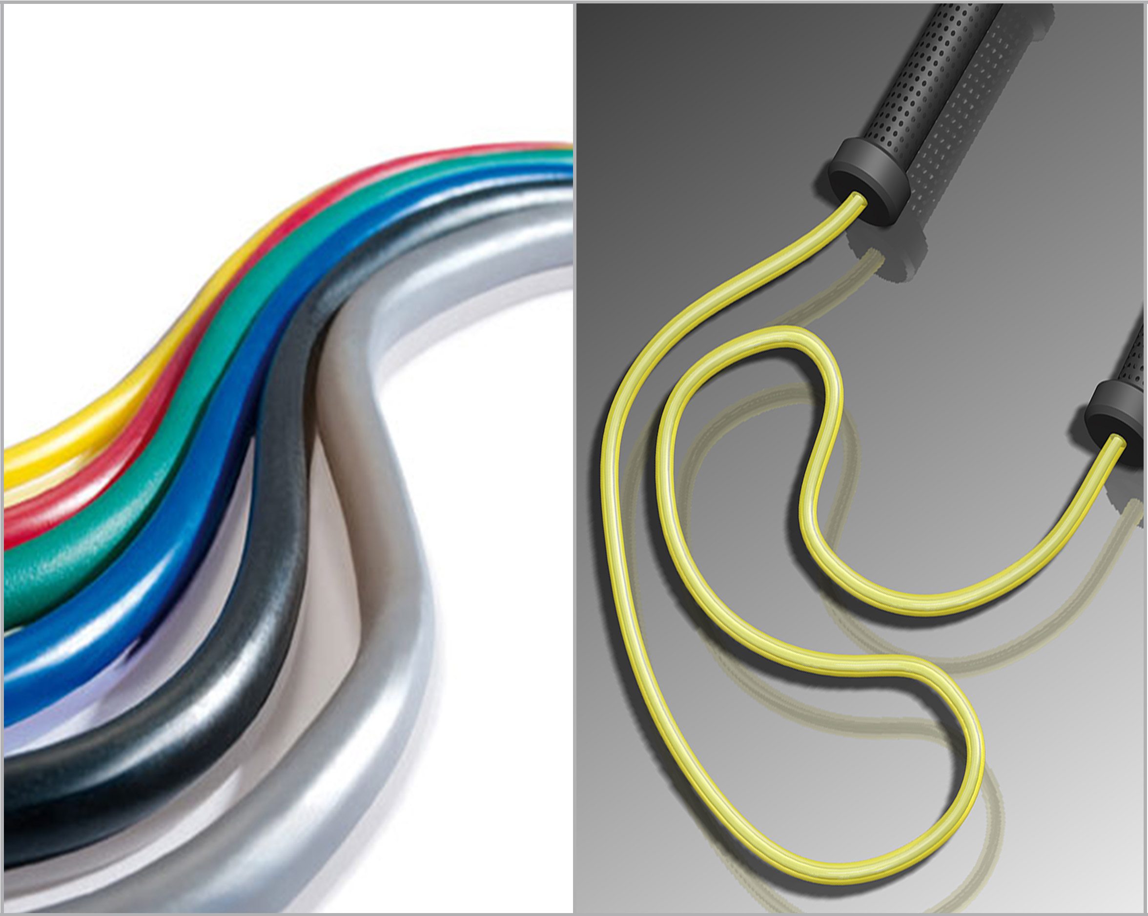 Flexible TPV and PVC pipes