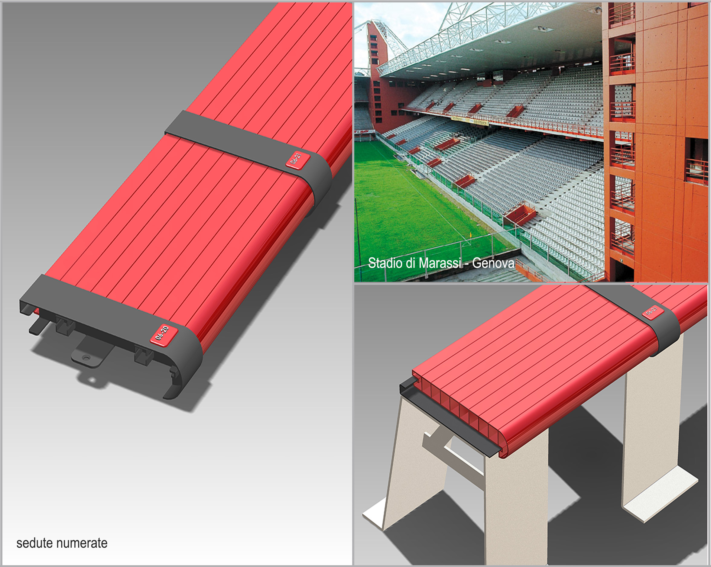 Seats for sport facilities