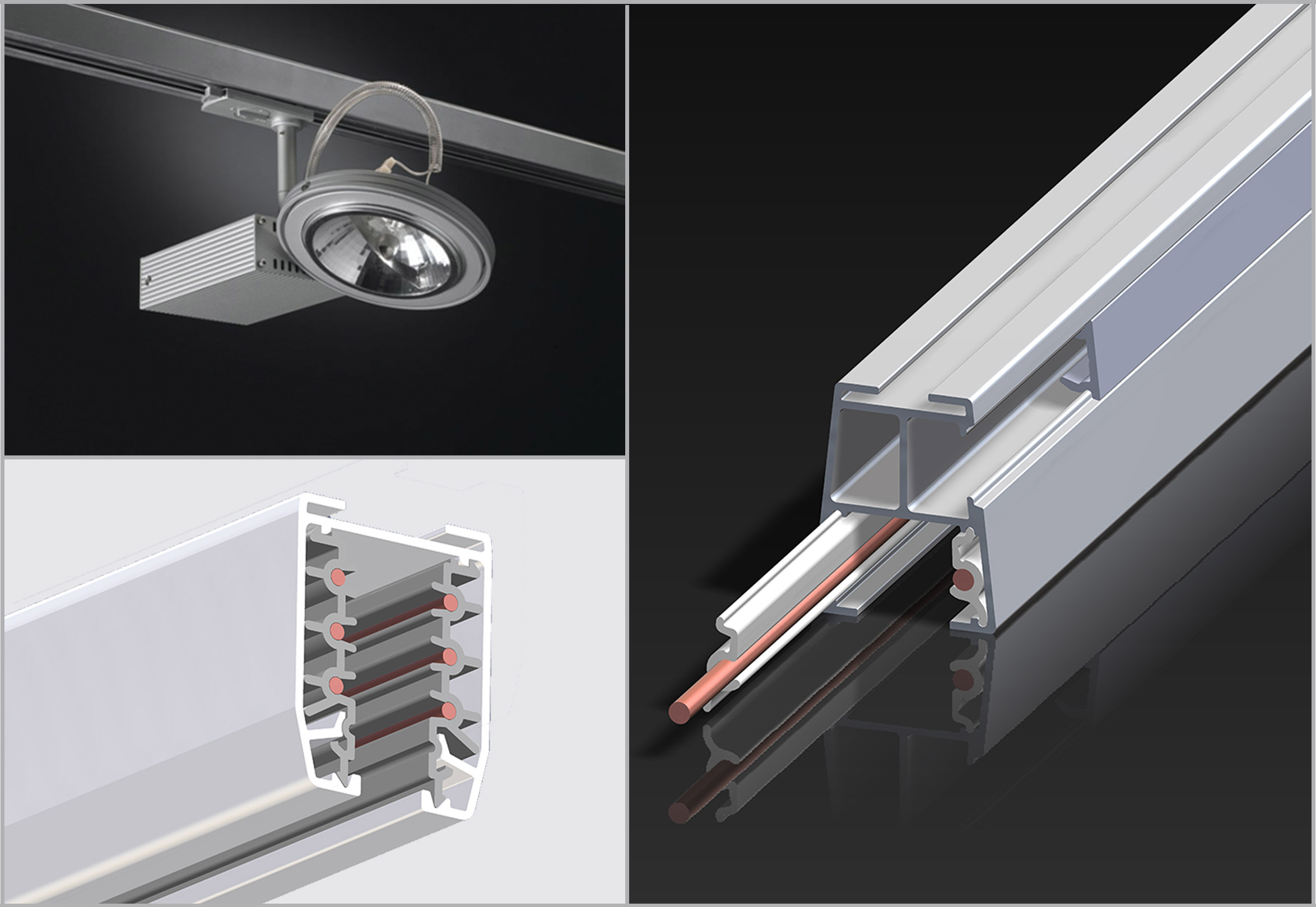 Wiring channels for electrified tracks